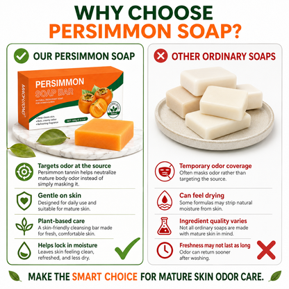 Deodorizing Soap with Persimmon